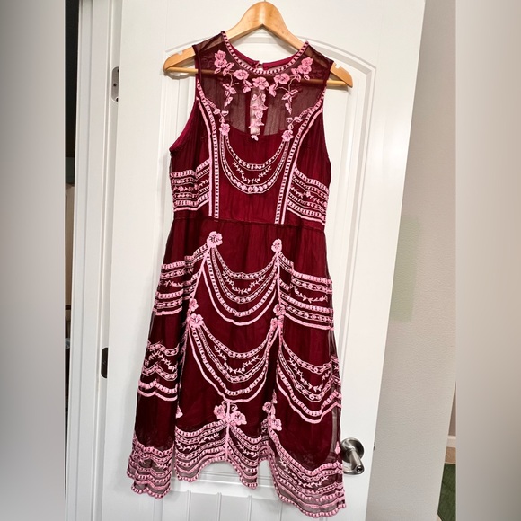 BHLDN Dresses & Skirts - DYED BHLDN x Anthro Anissa White Silk Dress